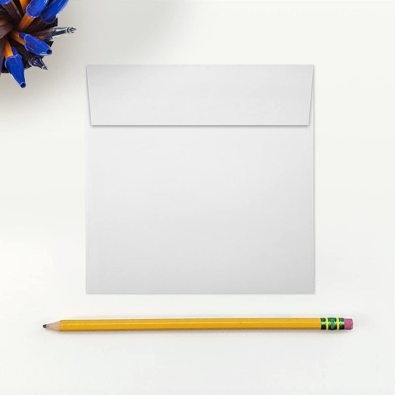 LUXPaper Square Invitation Envelopes | Peel & Press | 5" x 5" | Bright White | 70lb. Text | 50 Qty - Image 4